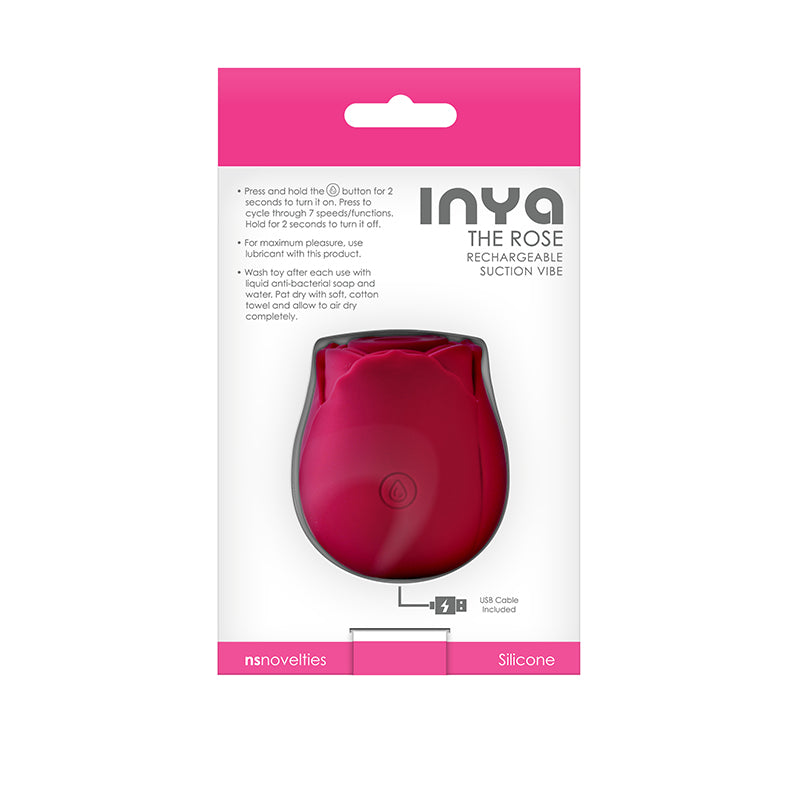 INYA The Rose Suction Vibrator - Red