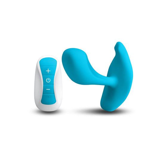 INYA Eros Rechargeable Vibe with Remote - Blue - Thorn & Feather