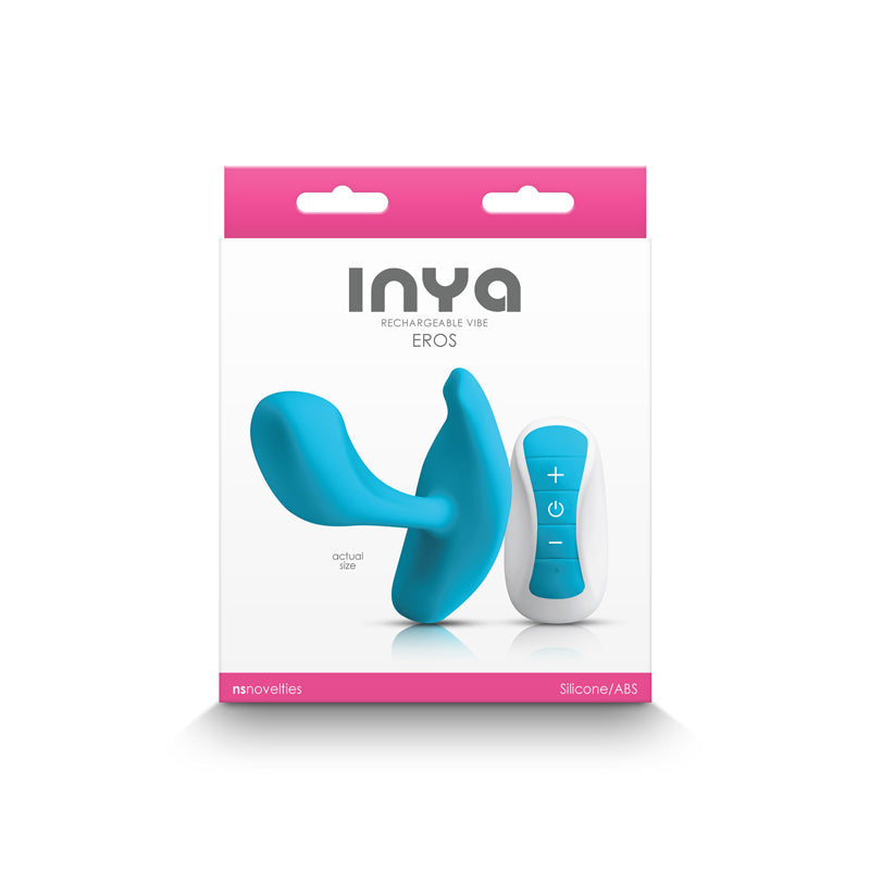 INYA Eros Rechargeable Vibe with Remote - Blue - Thorn & Feather