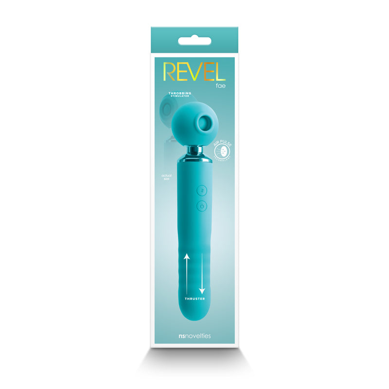 Revel Fae Air Pulse & Thrusting Wand - Teal