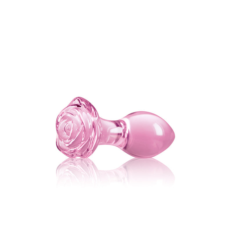 Crystal Rose Butt Plug - Pink - Thorn & Feather