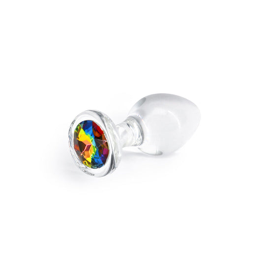 Crystal Desires Rainbow Gem Glass Plug - Medium - Thorn & Feather