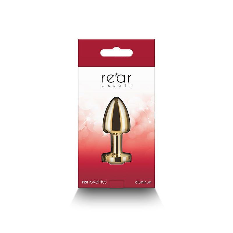 Rear Assets Butt Plug - Petite, Gold Red - Thorn & Feather