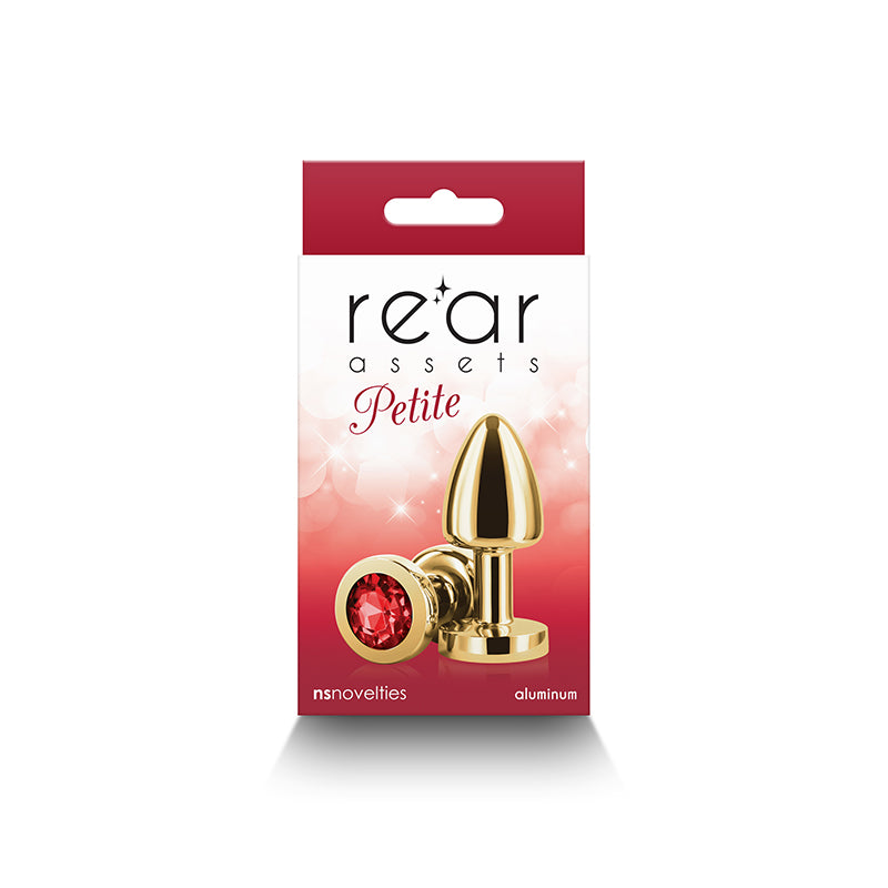 Rear Assets Butt Plug - Petite, Gold Red - Thorn & Feather