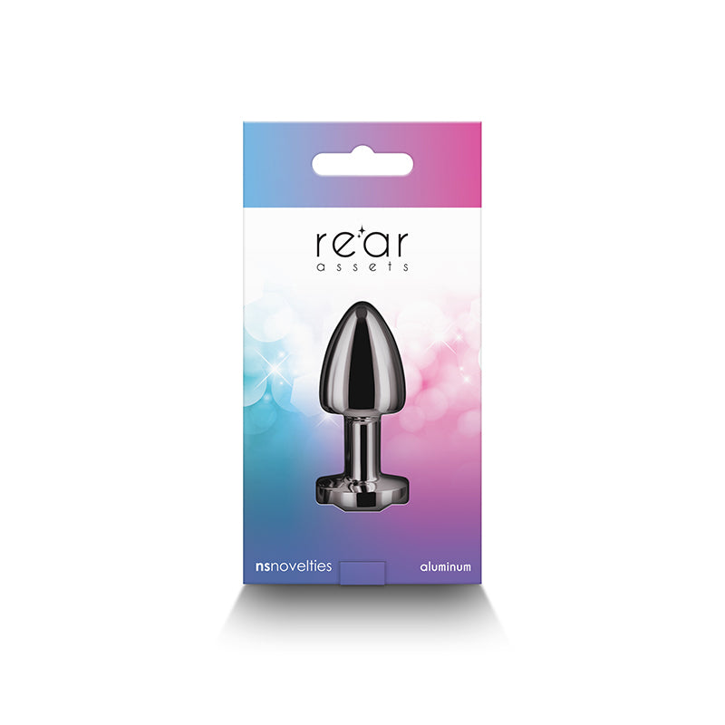 Rear Assets Butt Plug - Petite, Gunmetal Rainbow - Thorn & Feather