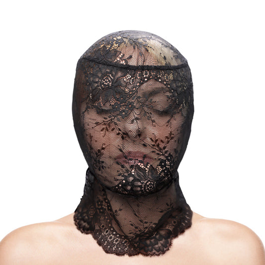 Fetish & Fashion Lace Hood - Black