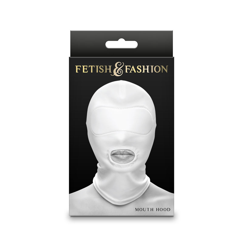 Fetish & Fashion Mouth Hood - White