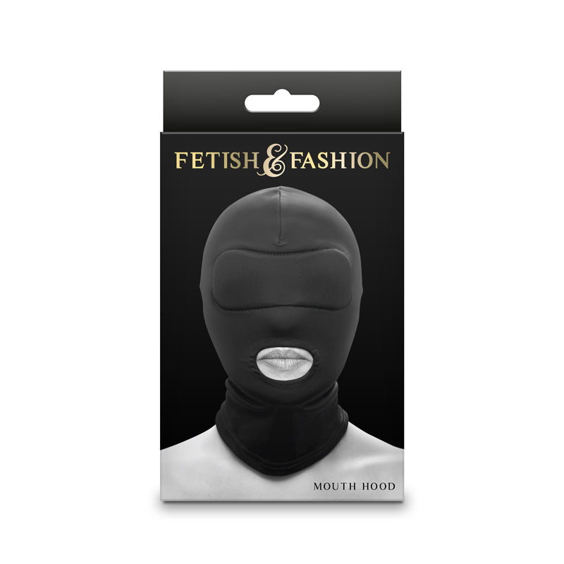 Fetish & Fashion Mouth Hood - Black