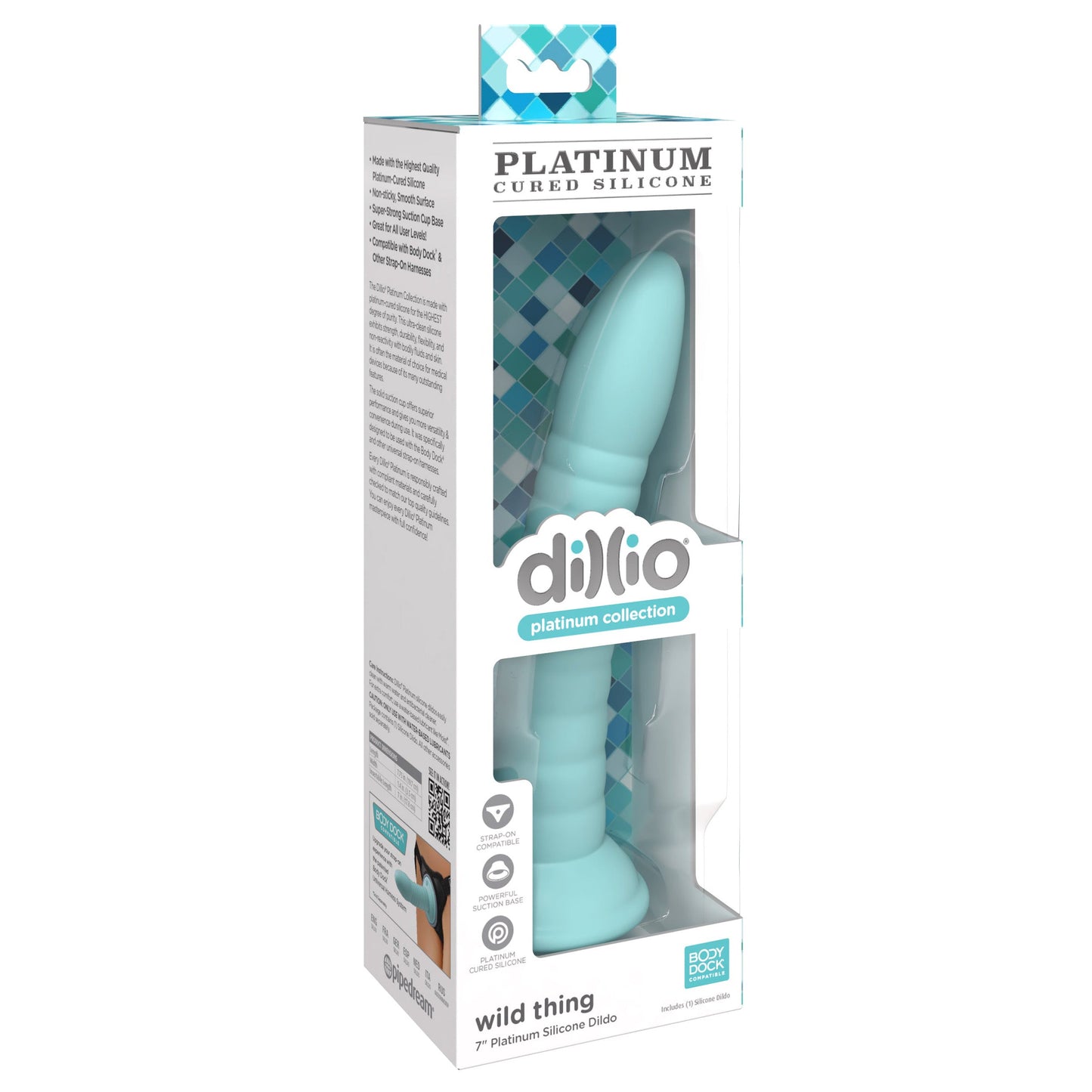 Dillio Platinum Wild Thing 7 inch Dildo - Thorn & Feather