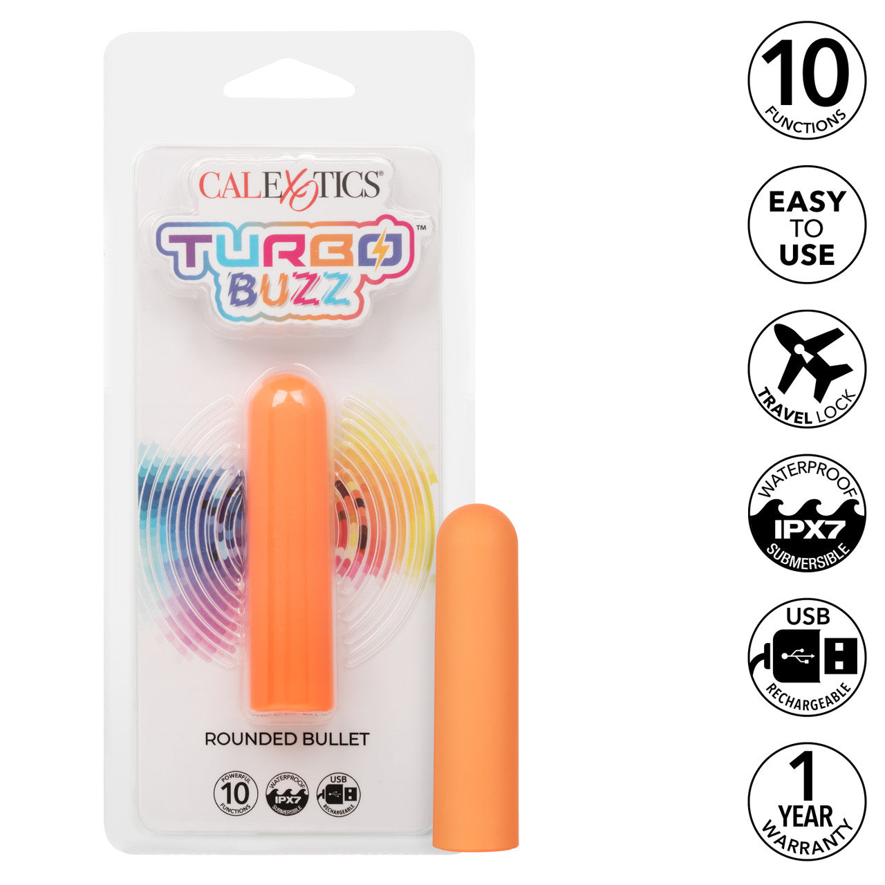 Turbo Buzz Rounded Bullet - Orange