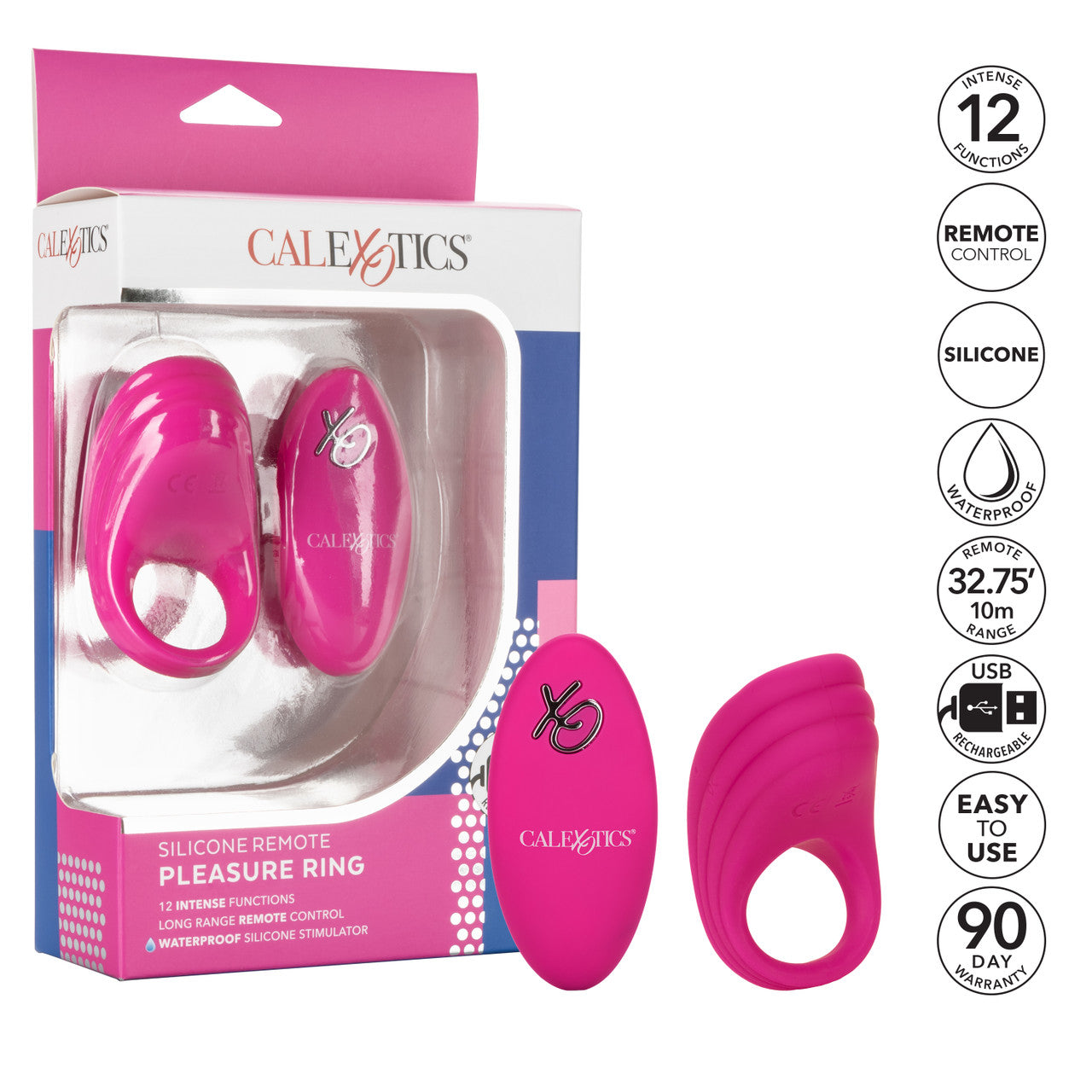 Silicone Remote Pleasure Ring - Thorn & Feather