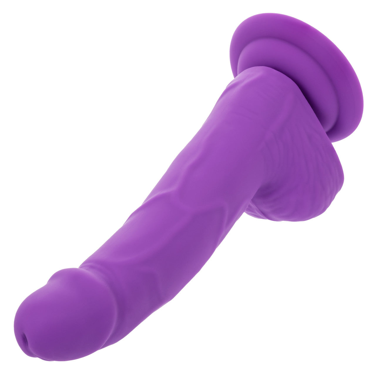 Neon Silicone Studs Realistic Dildo - 6"/15.25 cm, Purple