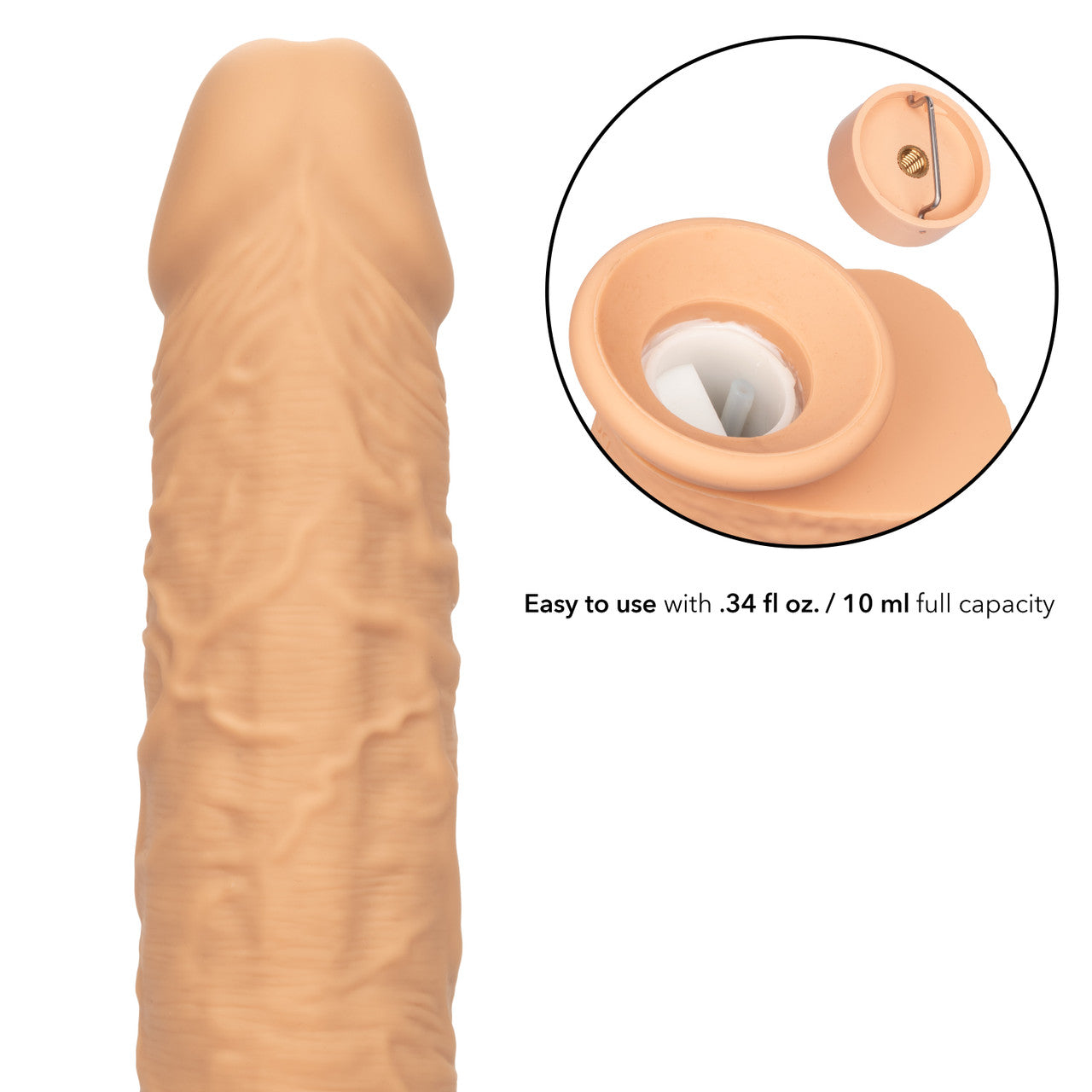 Squirting Fuck Stick Realistic Dildo - Ivory