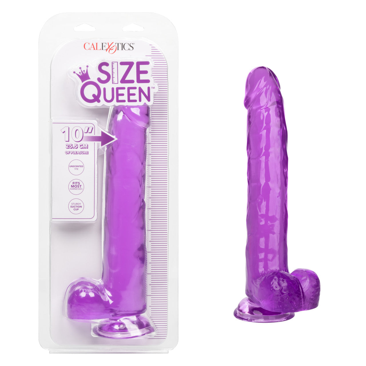 Size Queen 10"/25.5 cm Dildo - Purple - Thorn & Feather