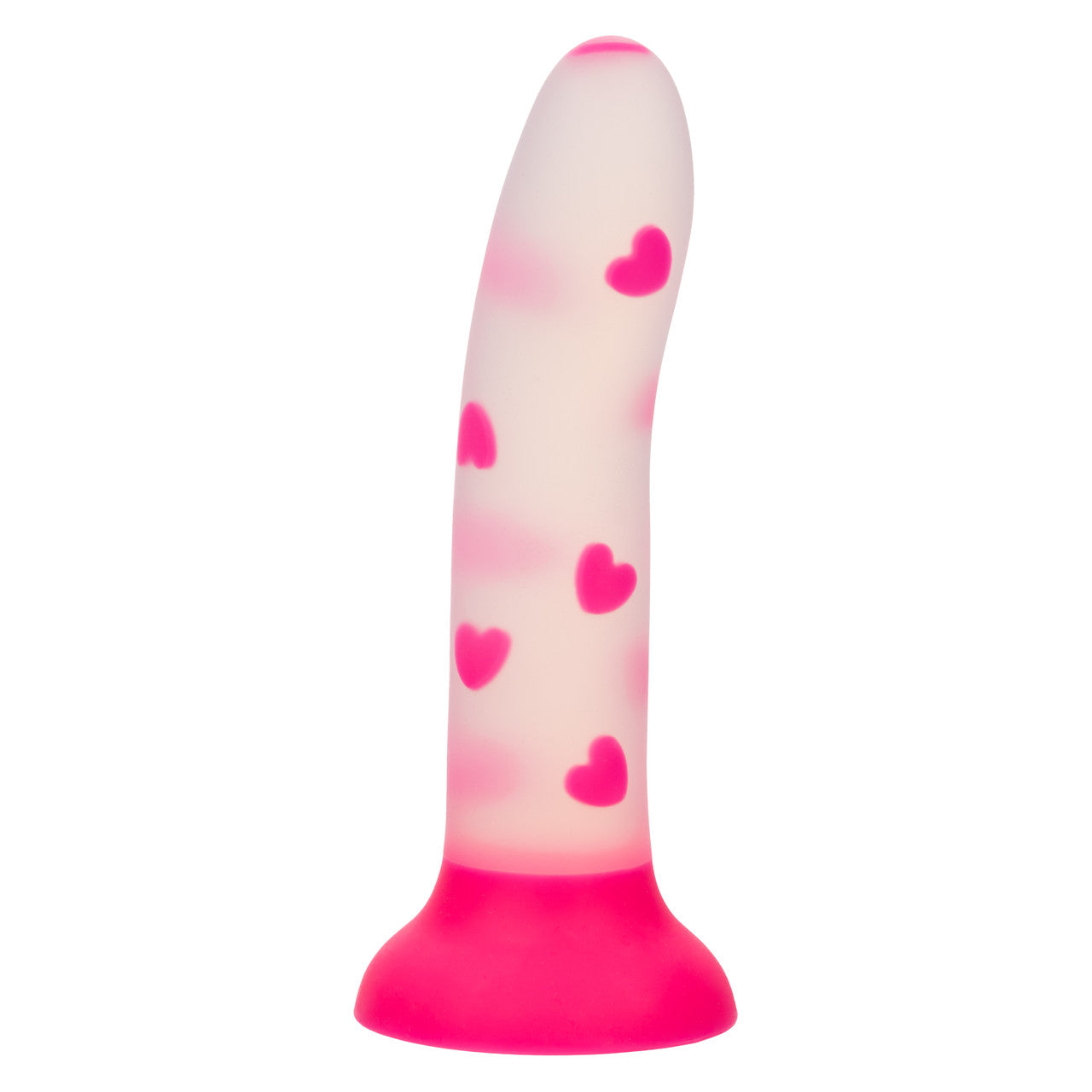 Glow Stick Heart Silicone Dildo