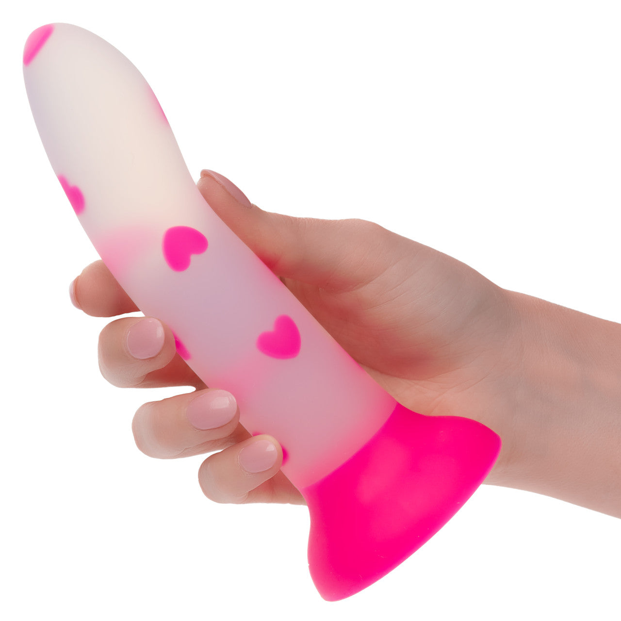 Glow Stick Heart Silicone Dildo