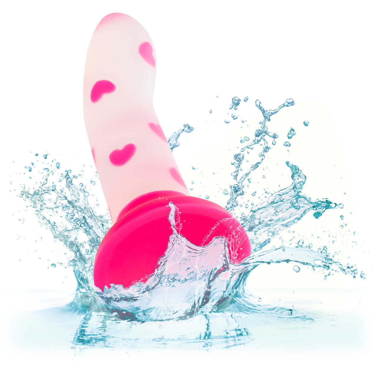 Glow Stick Heart Silicone Dildo