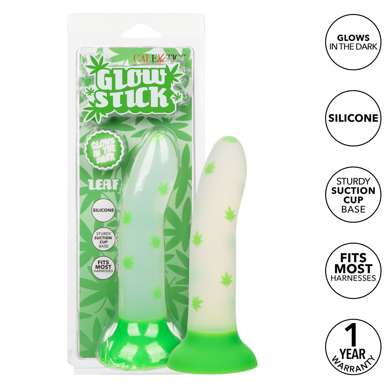 Glow Stick Leaf Silicone Dildo