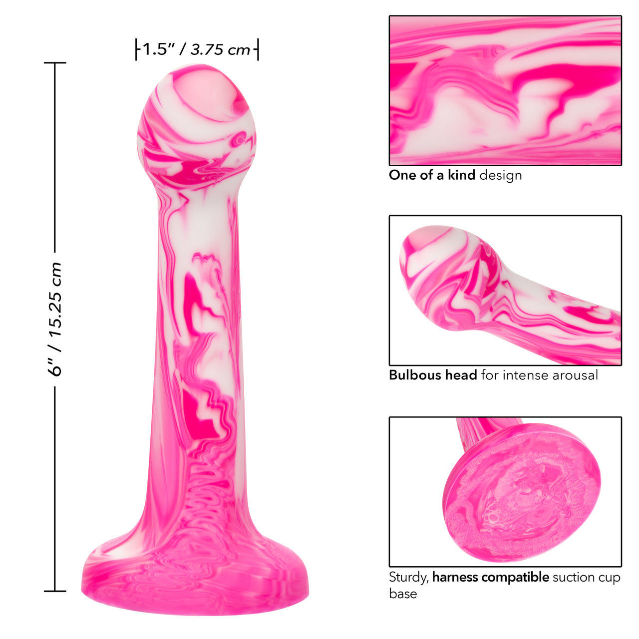 Twisted Love Twisted Bulb Tip Probe - Pink