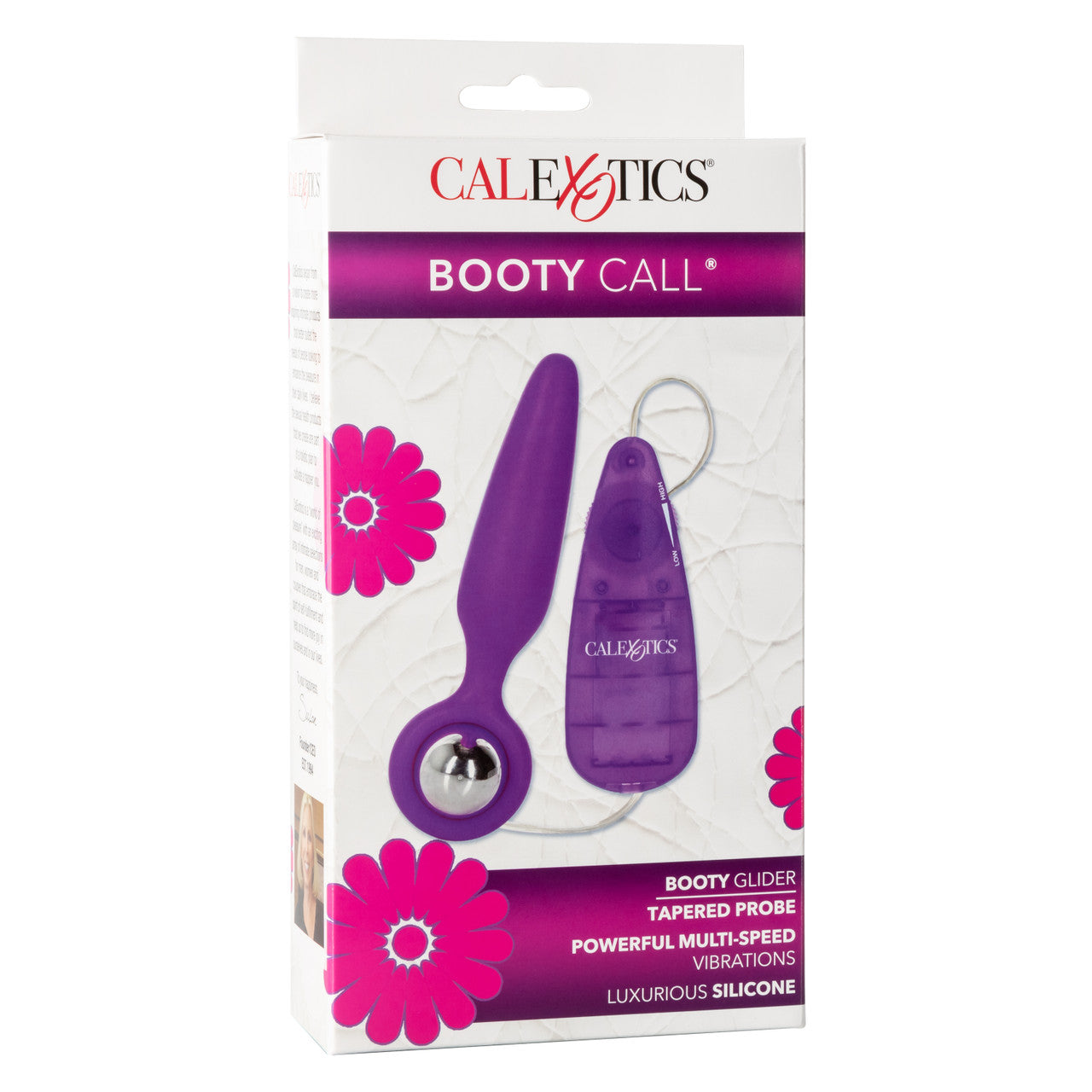 Booty Glider Anal Probe Vibrator - Purple