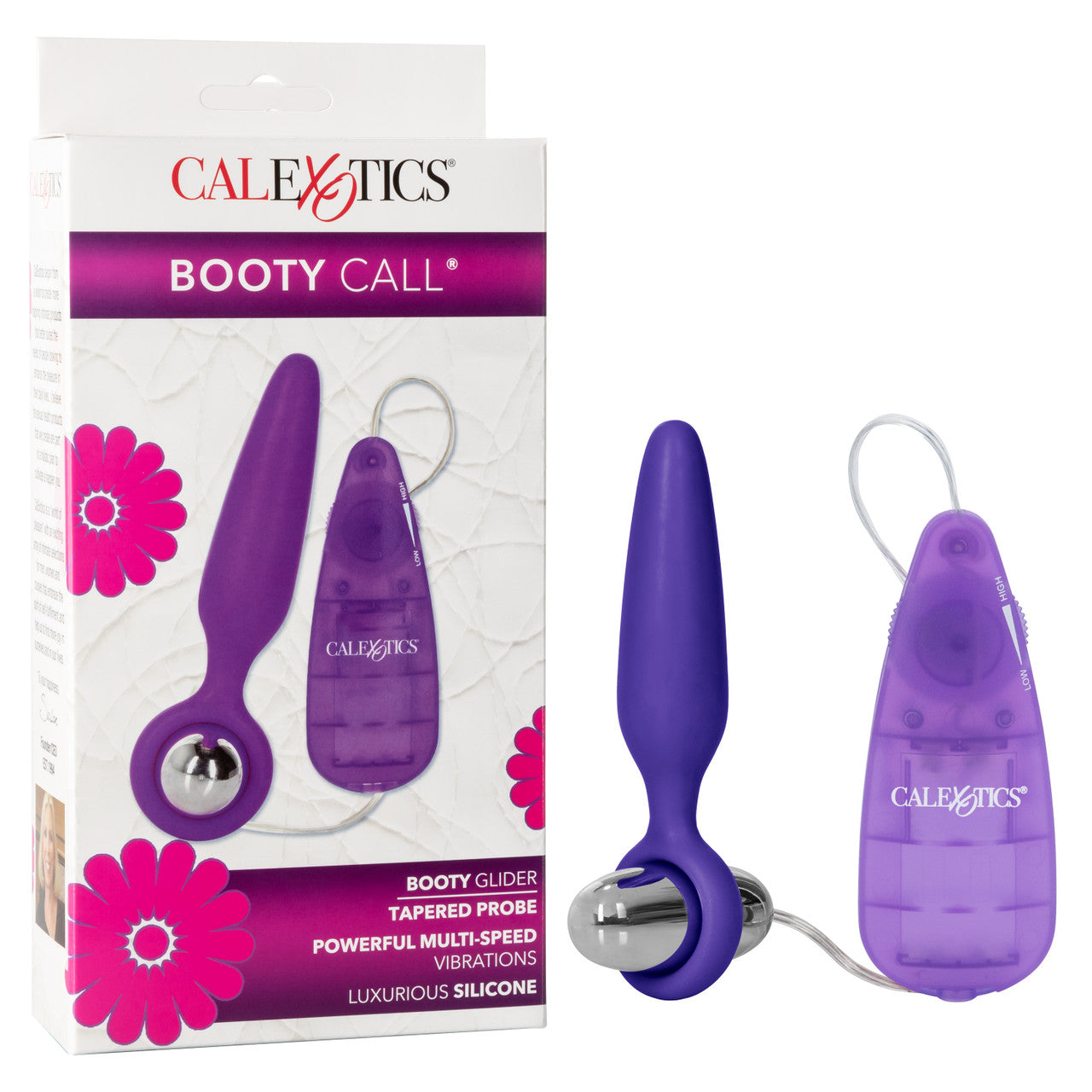 Booty Glider Anal Probe Vibrator - Purple