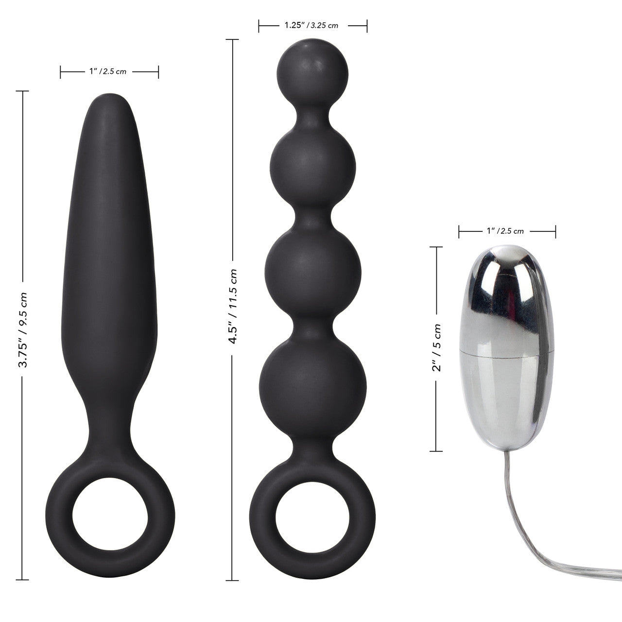 Booty Call Booty Vibro Kit - Black - Thorn & Feather