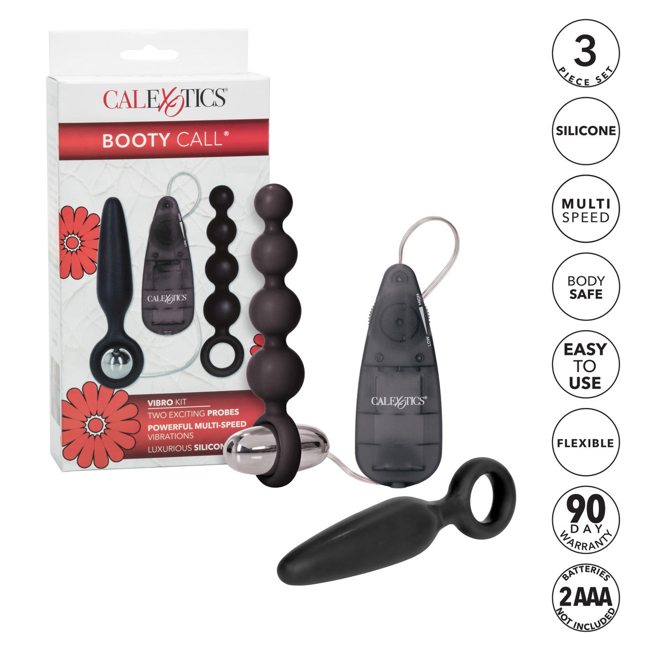 Booty Call Booty Vibro Kit - Black - Thorn & Feather