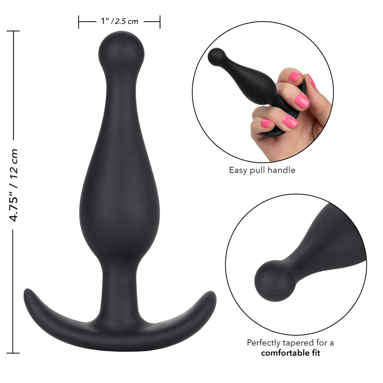 Booty Rocker Silicone Plug - Black