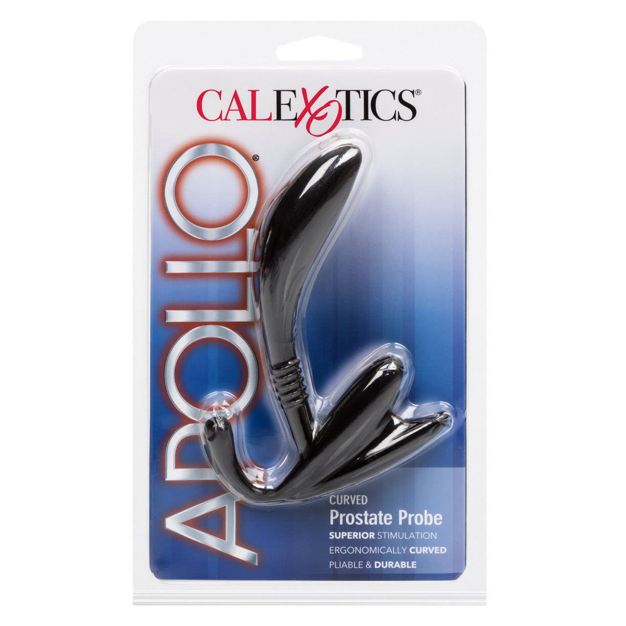 Apollo Curved Prostate Probe - Black - Thorn & Feather