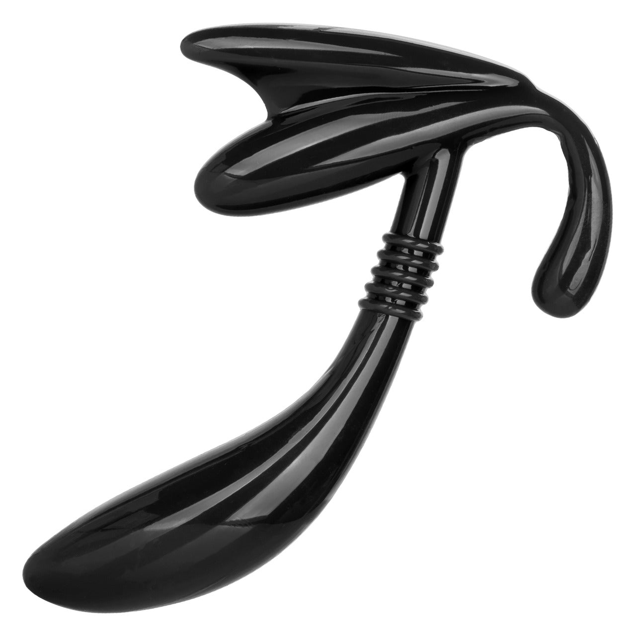 Apollo Curved Prostate Probe - Black - Thorn & Feather