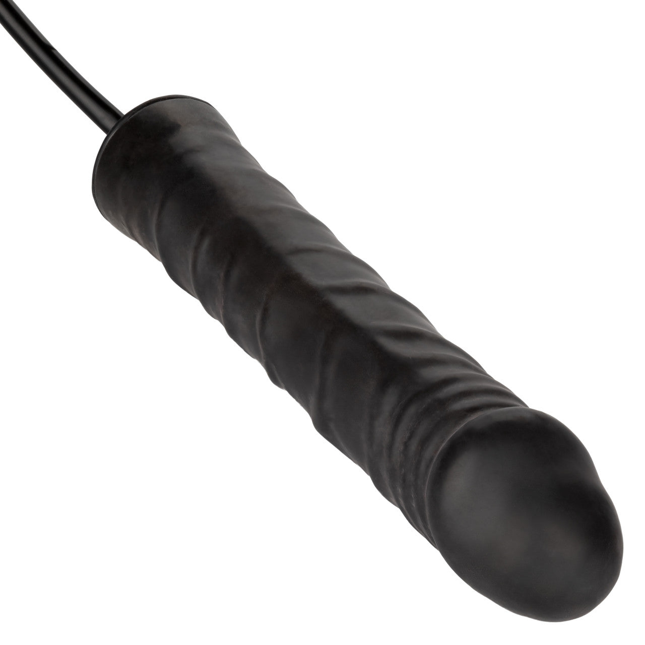 Inflatable Stud 9.5" Black Dildo