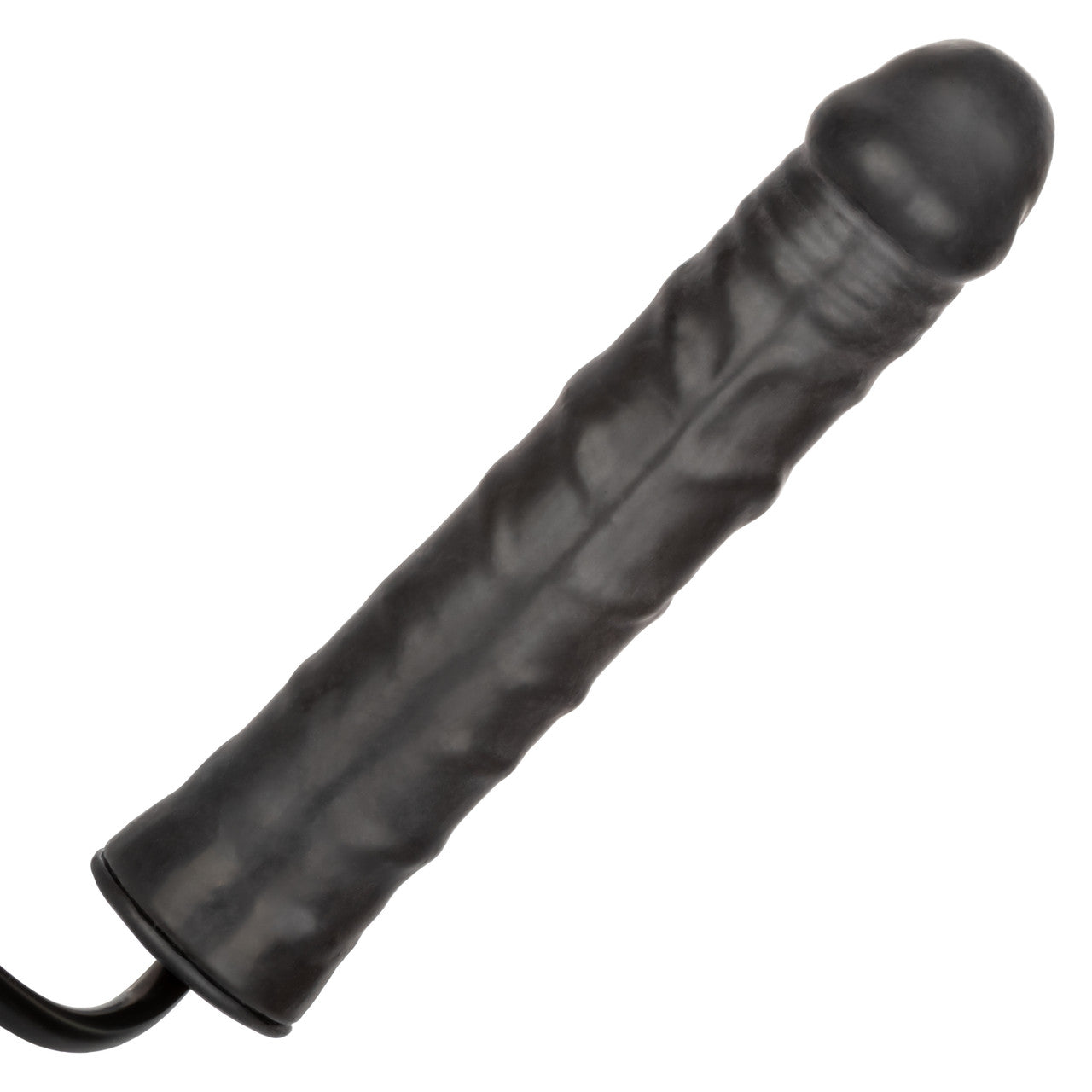 Inflatable Stud 9.5" Black Dildo