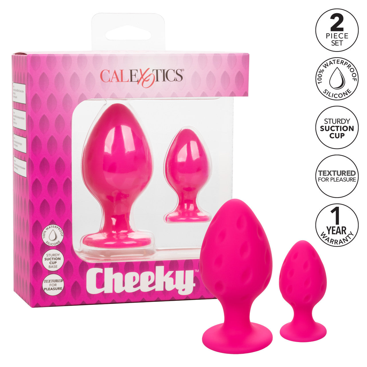 Cheeky Butt Plugs – Pink - Thorn & Feather