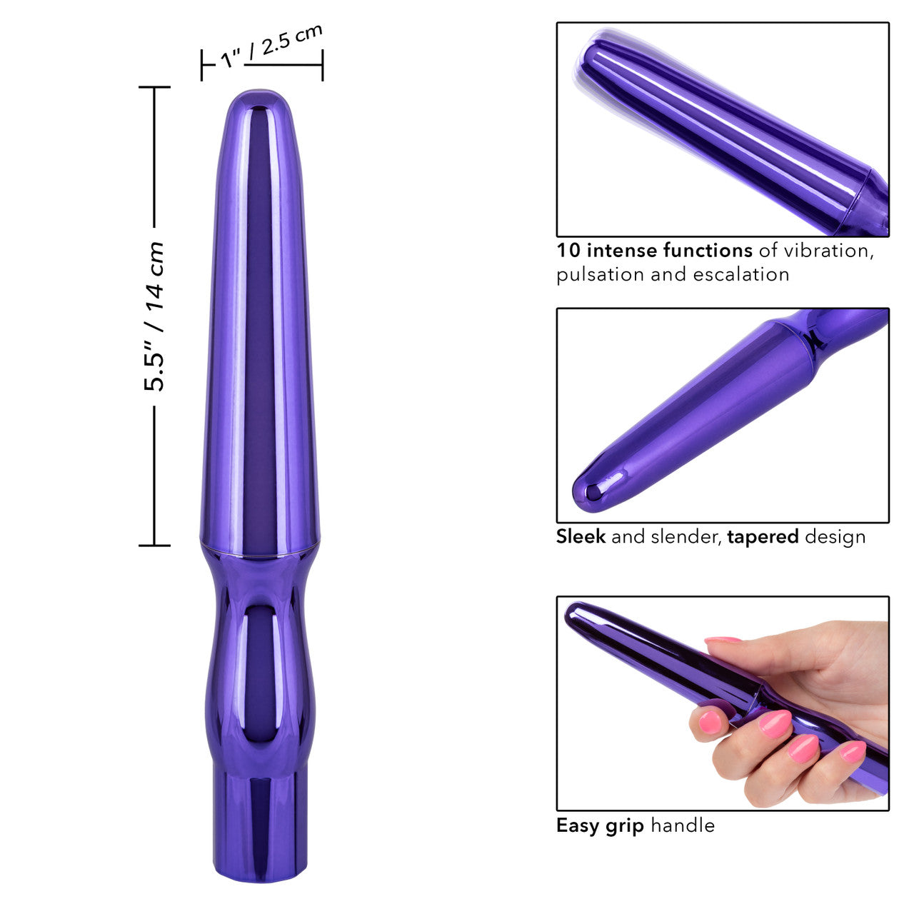 CalExotics Rechargeable Anal Probe - Purple