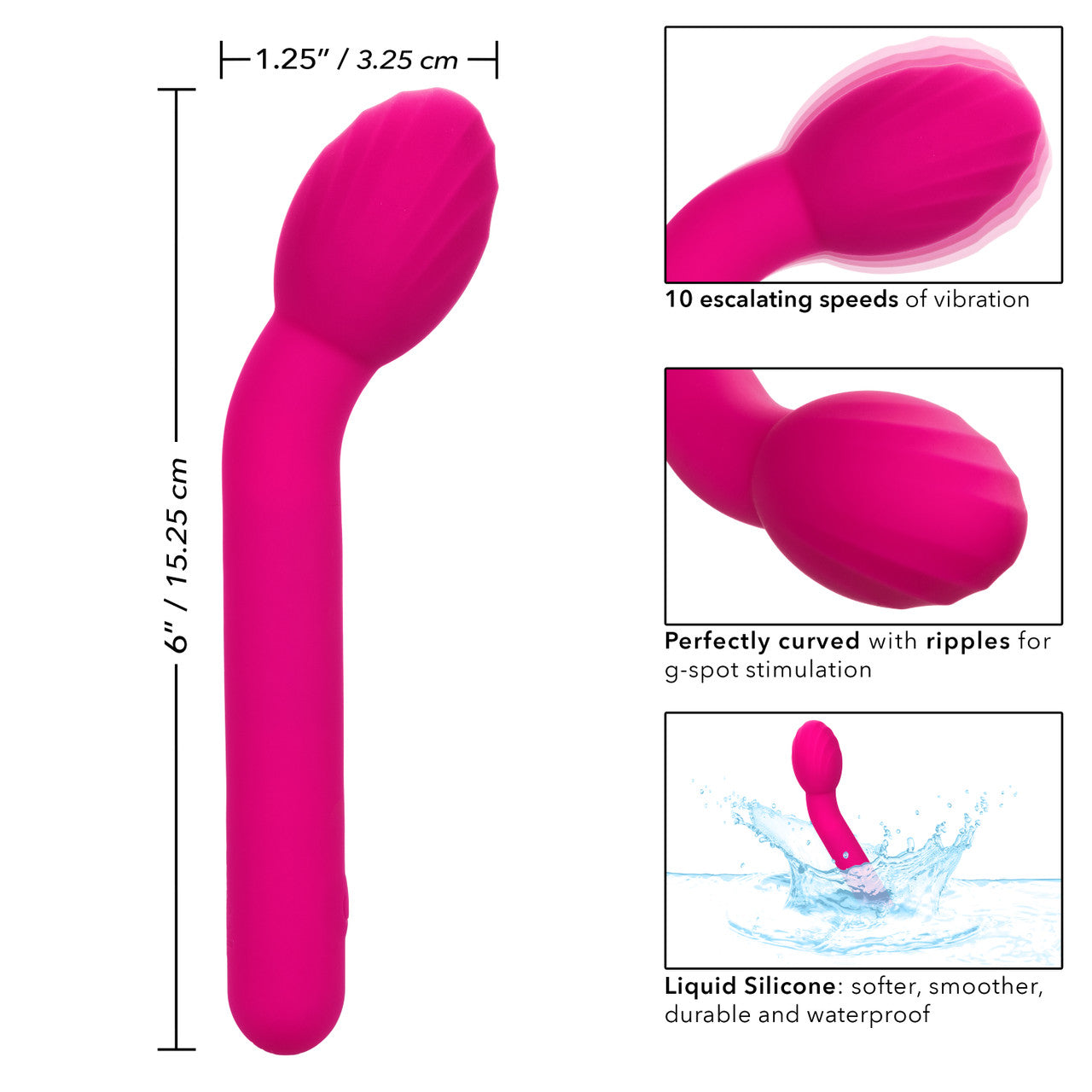 Bliss Liquid Silicone Mini Tulip Stimulator