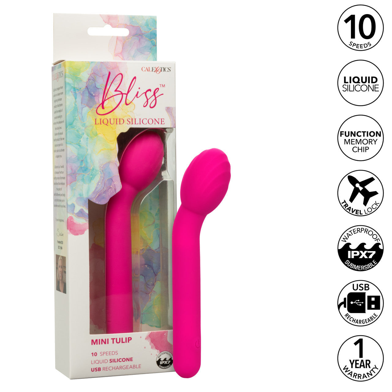 Bliss Liquid Silicone Mini Tulip Stimulator