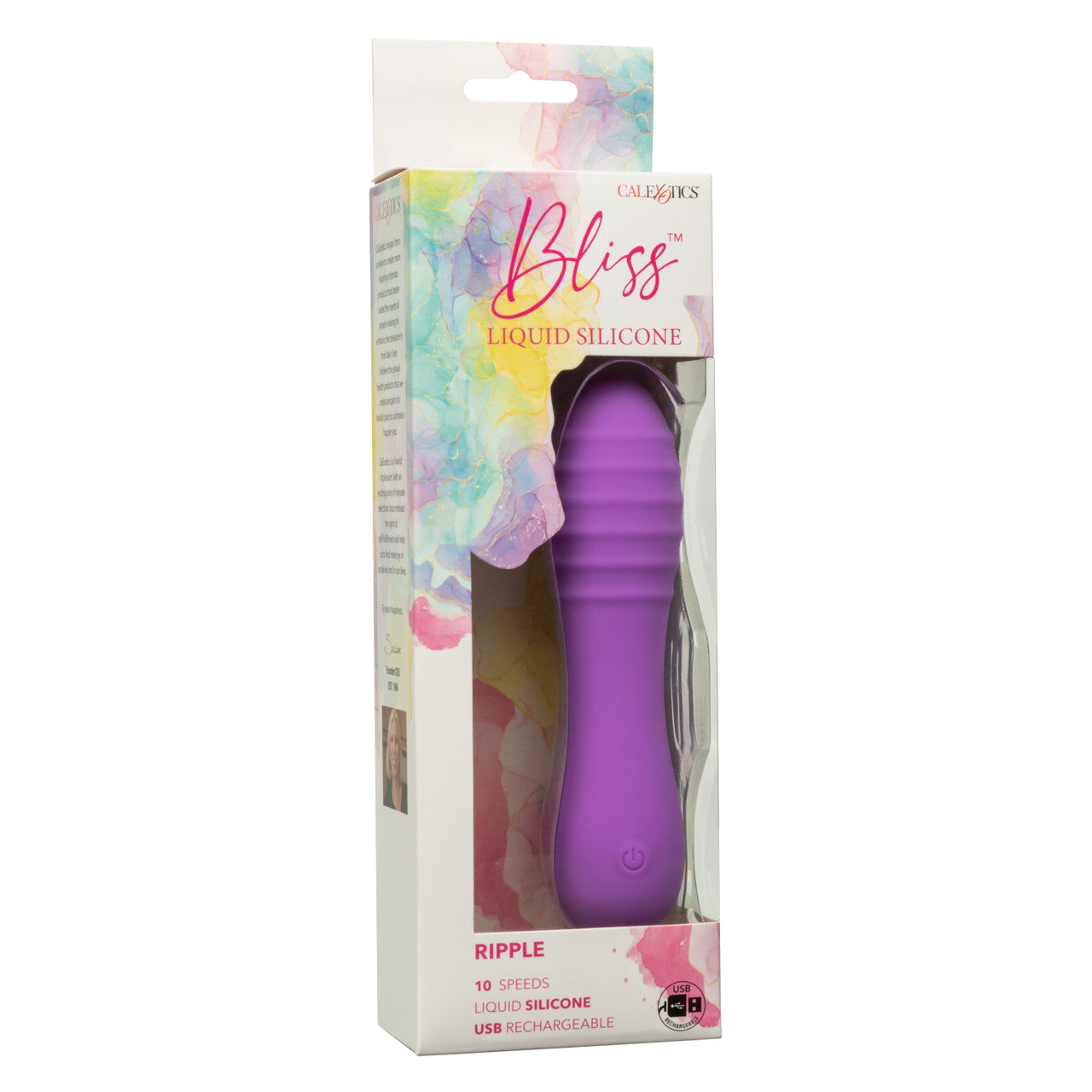 Bliss Liquid Silicone Ripple Mini Wand