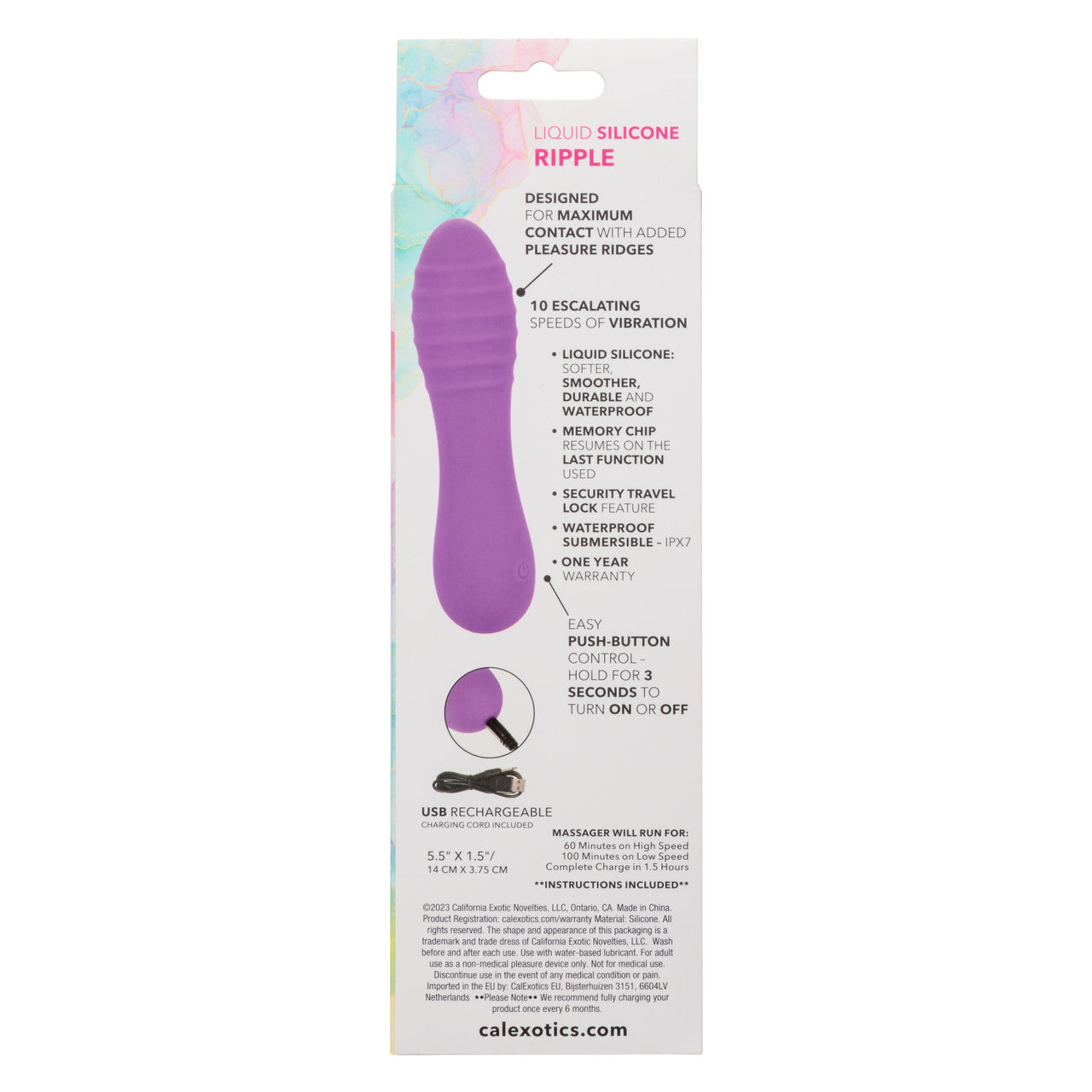 Bliss Liquid Silicone Ripple Mini Wand