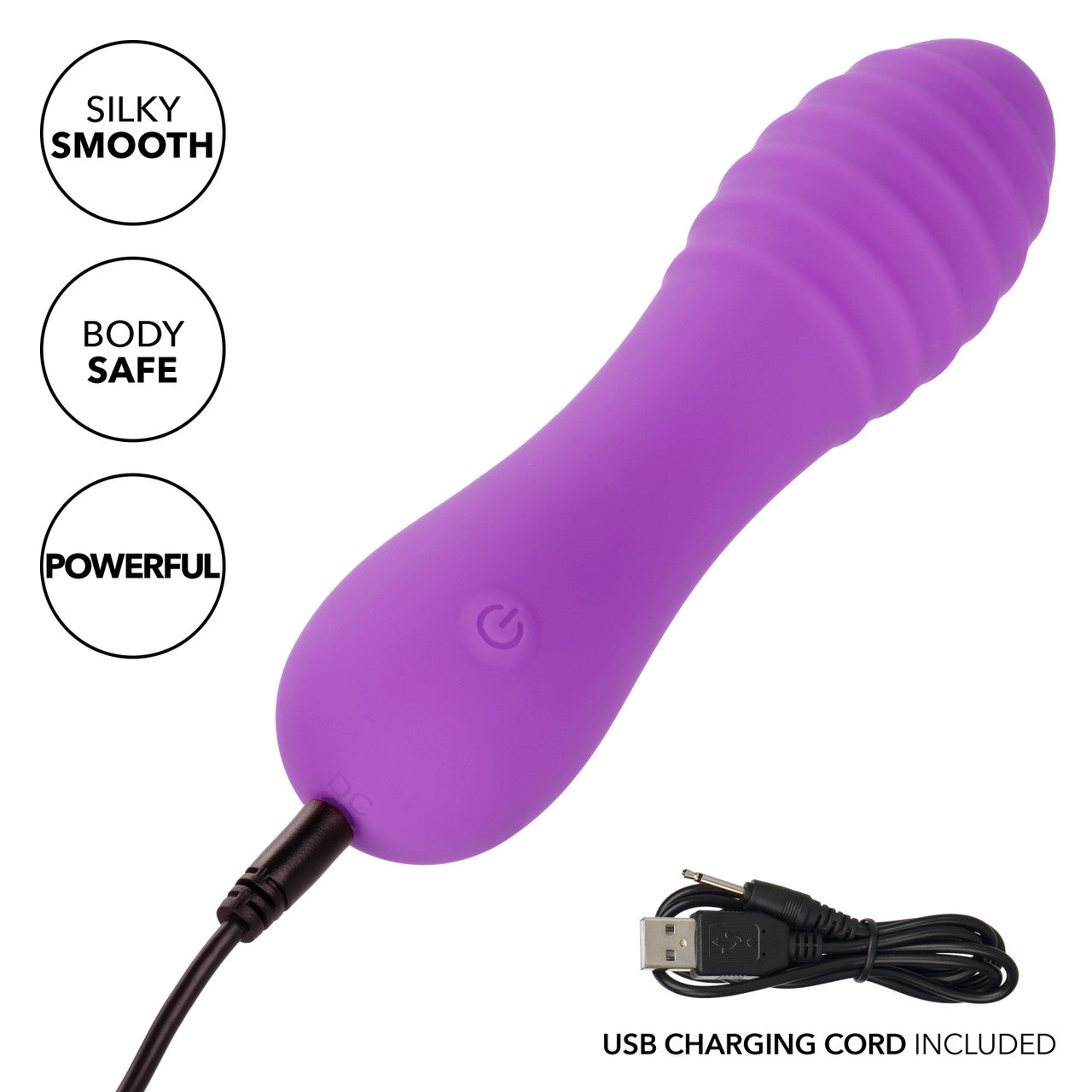 Bliss Liquid Silicone Ripple Mini Wand