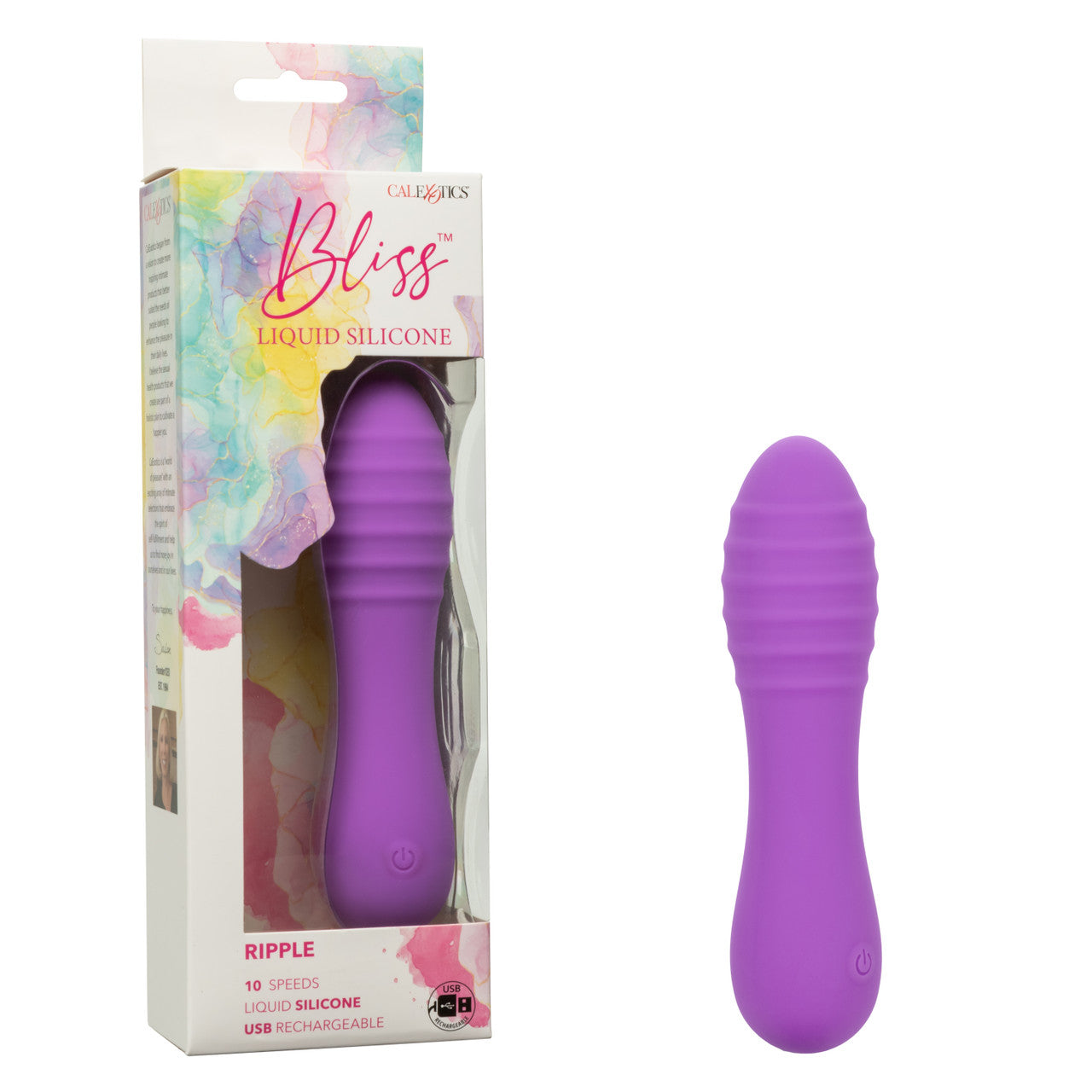 Bliss Liquid Silicone Ripple Mini Wand