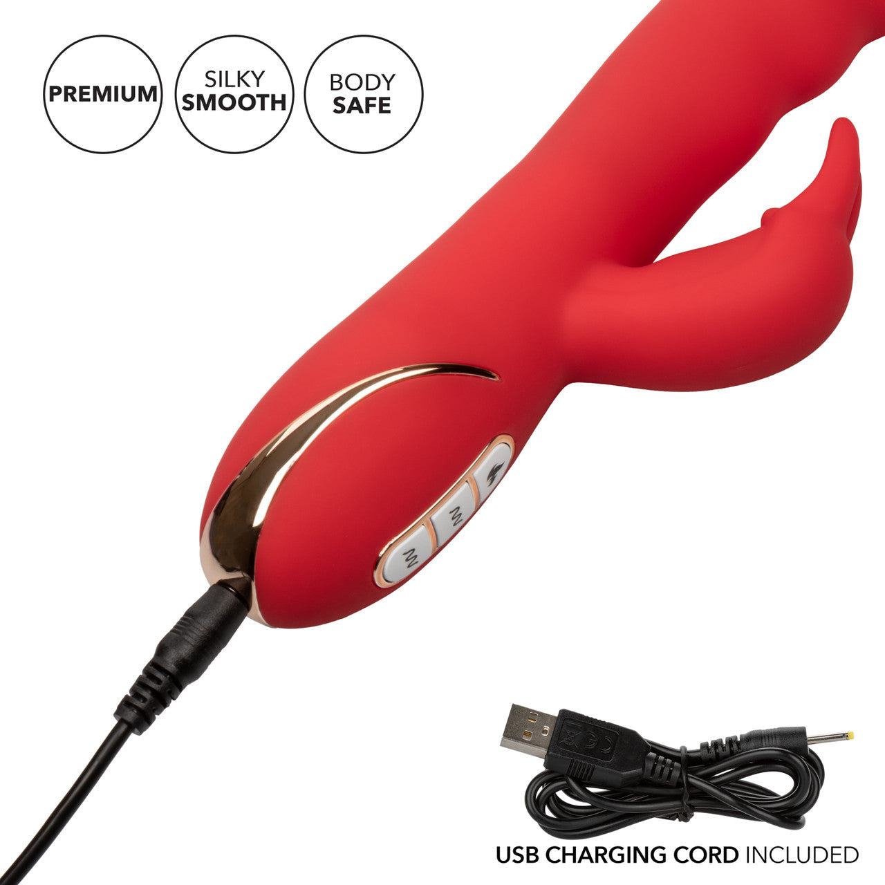 Jack Rabbit Signature Heated Silicone Ultra-Soft Rabbit - Thorn & Feather