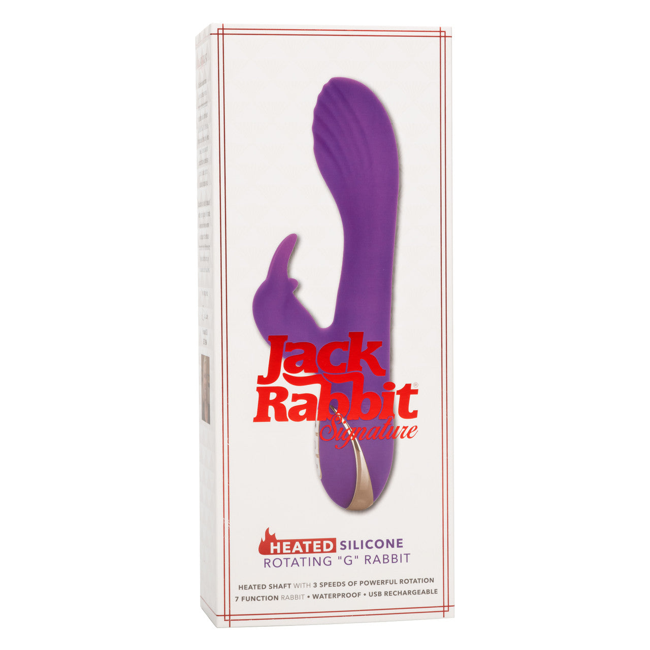 Jack Rabbit Signature Heated Silicone Rotating "G" Rabbit - Thorn & Feather