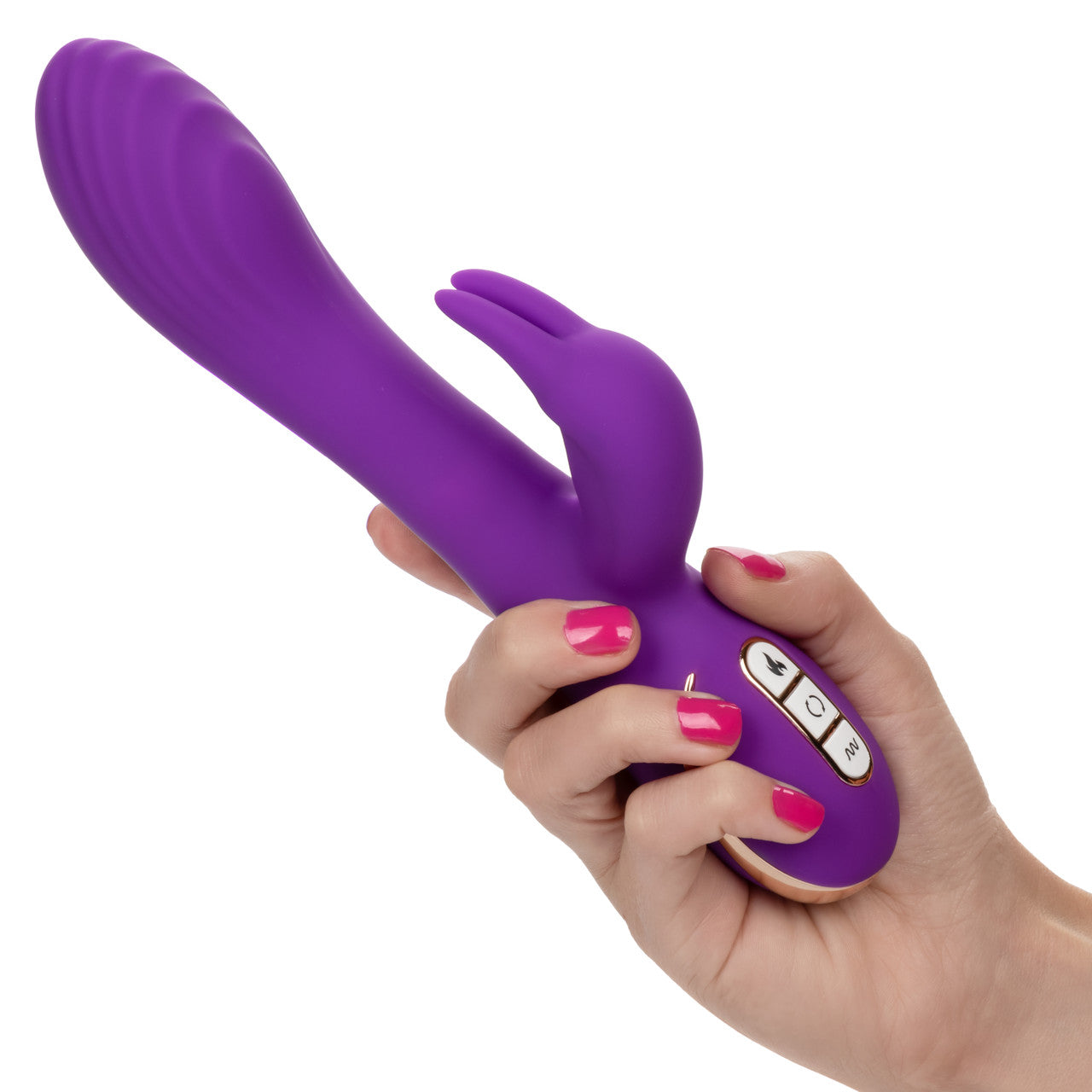 Jack Rabbit Signature Heated Silicone Rotating "G" Rabbit - Thorn & Feather