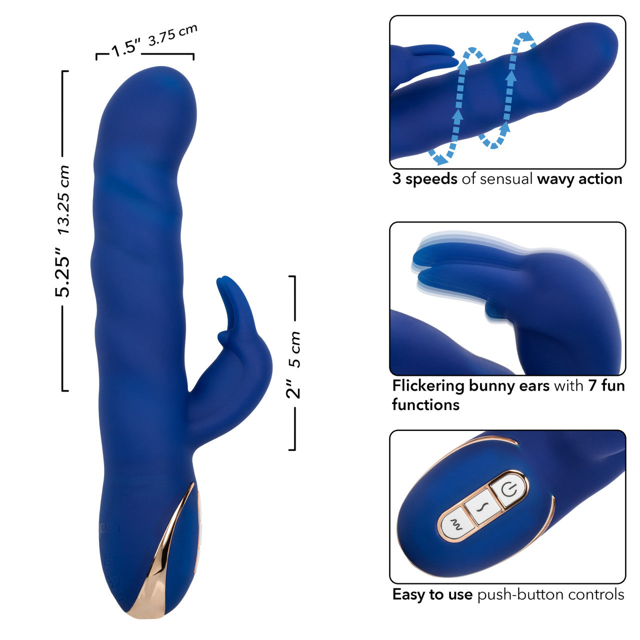 Jack Rabbit Signature Silicone Wave Motion Rabbit Vibe