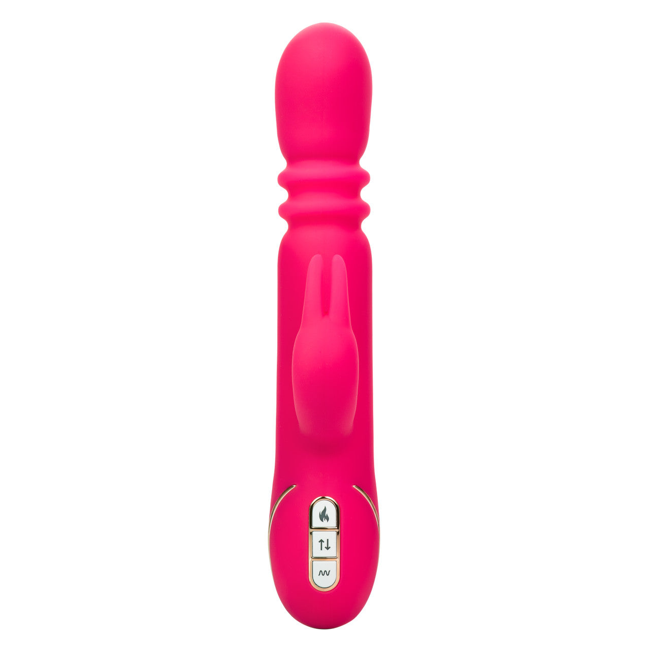 Jack Rabbit Signature Heated Silicone Triple Fantasy Rabbit Vibe