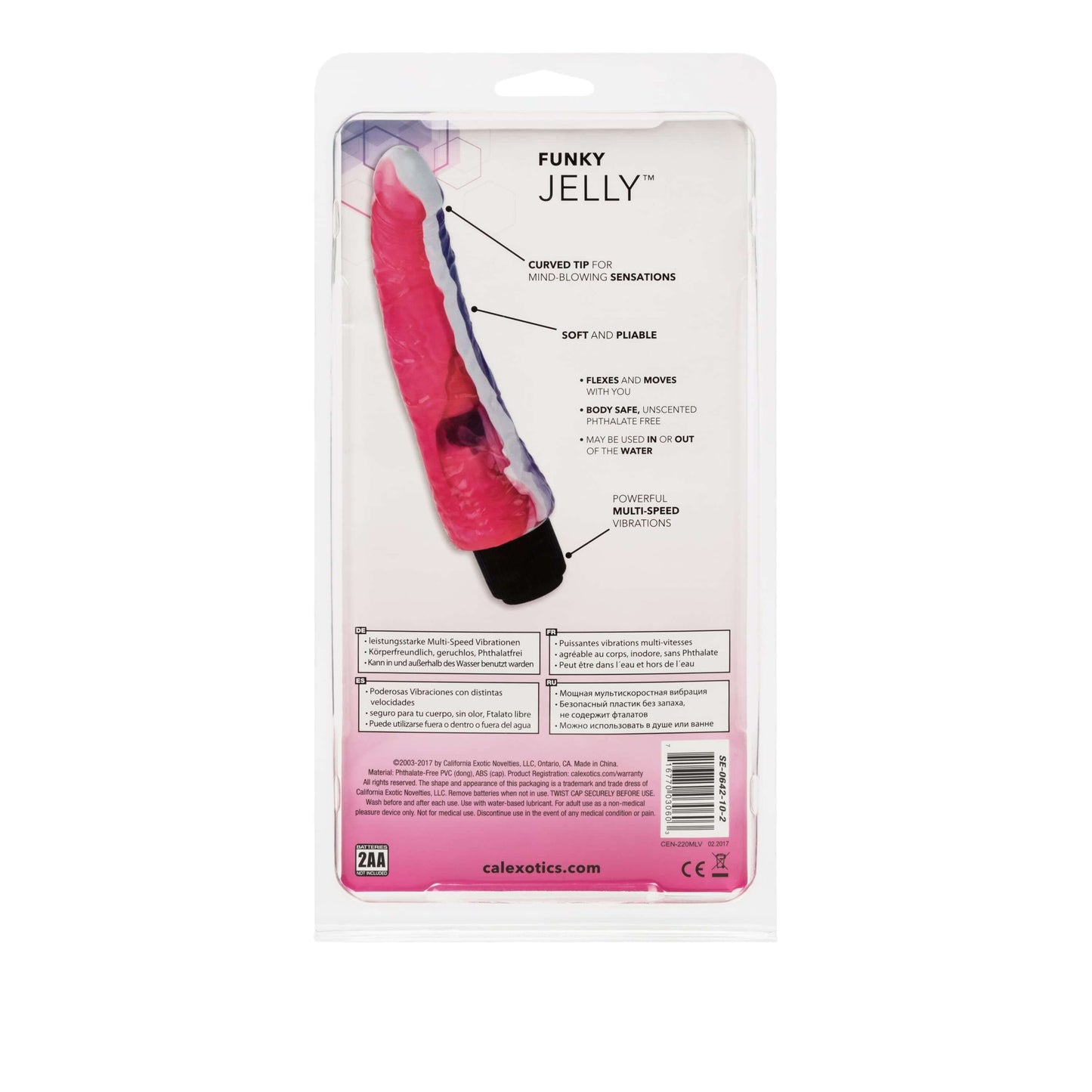 Funky Jelly Curved Stimulator - Pink/Purple - Thorn & Feather