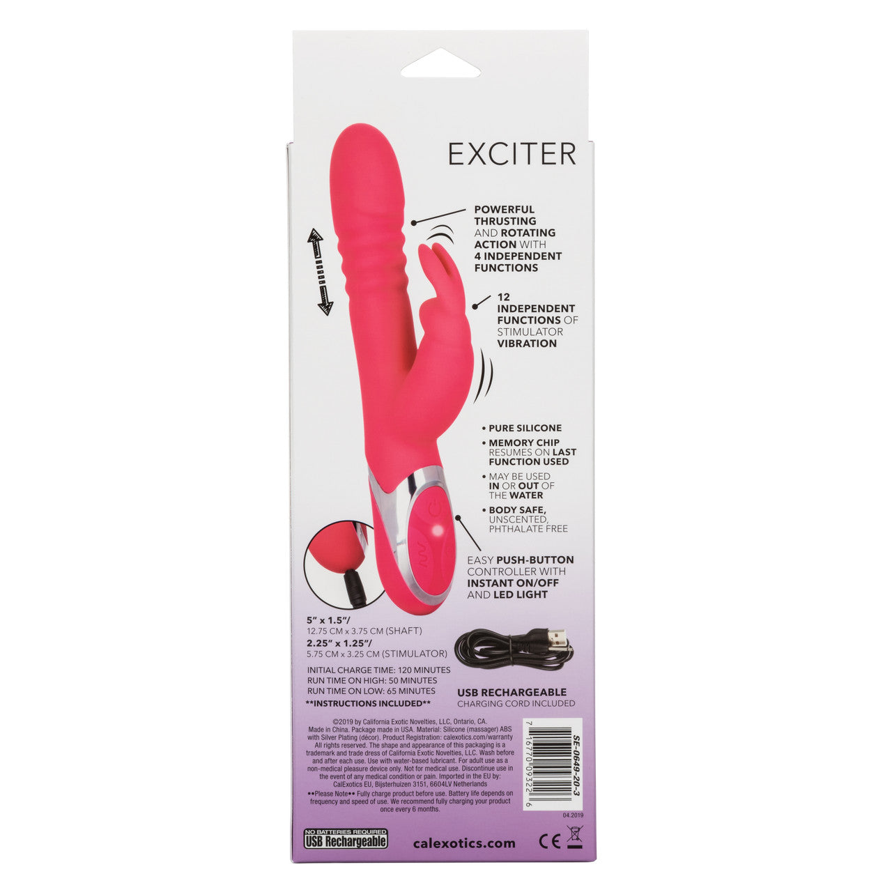 Enchanted Exciter Silicone Thrusting Vibrator