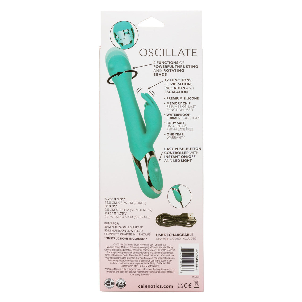 CalExotics Enchanted Oscillate Thrusting Rabbit Vibe