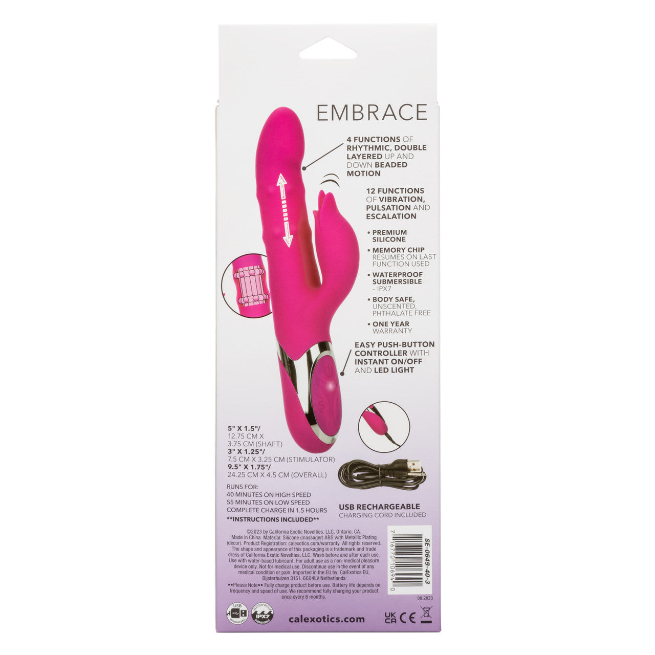 CalExotics Enchanted Embrace Thrusting Rabbit Vibe