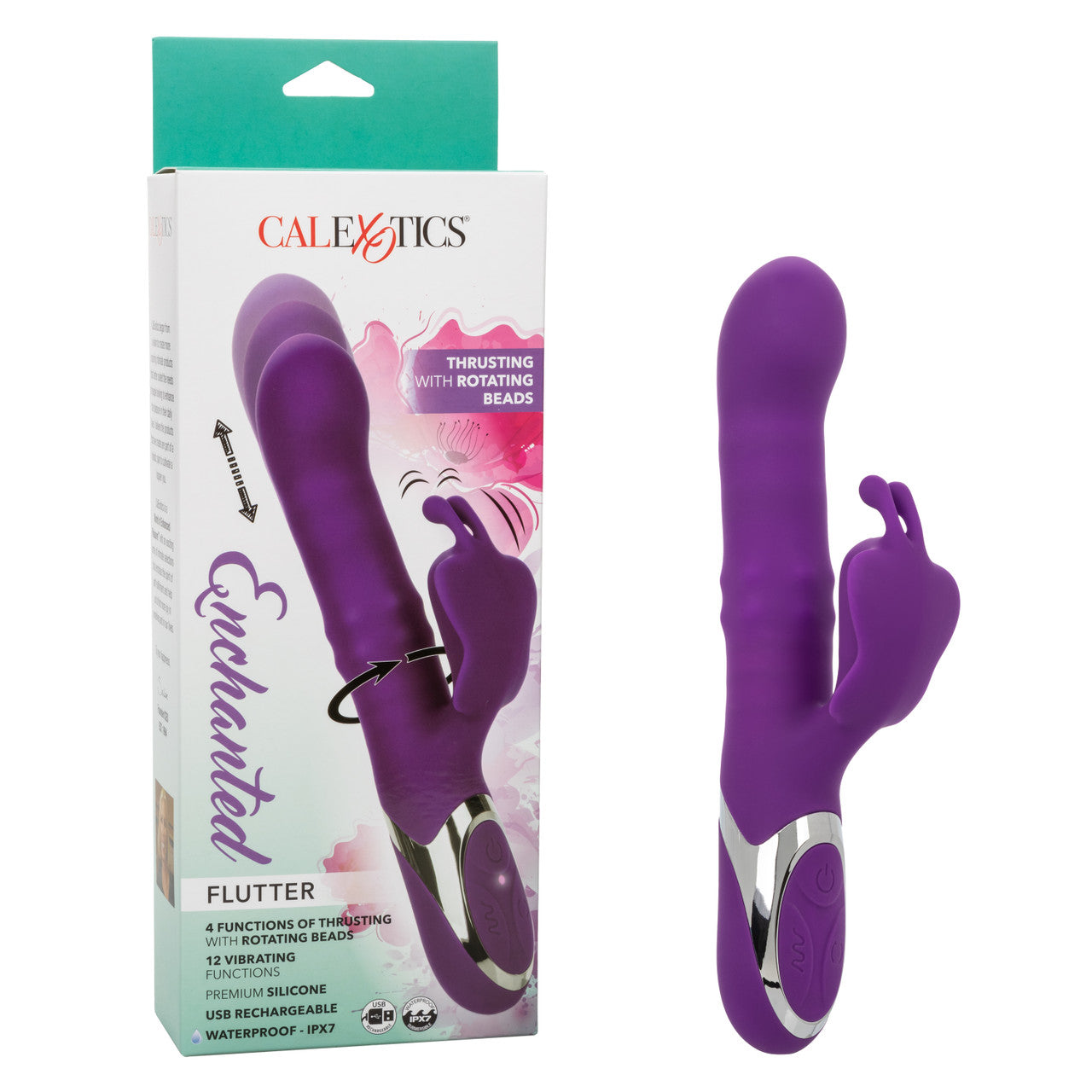 CalExotics Enchanted Flutter Thrusting & Rotating Vibe